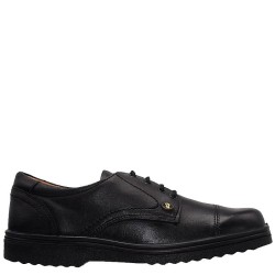 A6549B Men's Leather Comfort Shoes Black