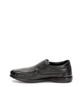 A6576B Ανδρικό Δερμάτινο Comfort GALE Μαύρο