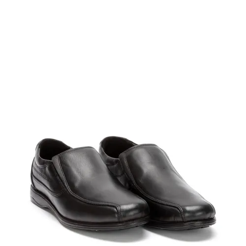 A6576B Ανδρικό Δερμάτινο Comfort GALE Μαύρο