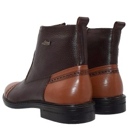 A6581BR Men's Leather Boots GALE Brown