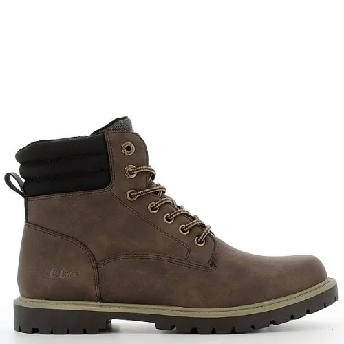 A6612BR  Ανδρικό Μποτάκι  LEE COOPER Καφέ