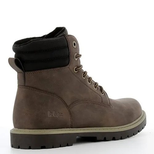 A6612BR  Ανδρικό Μποτάκι  LEE COOPER Καφέ