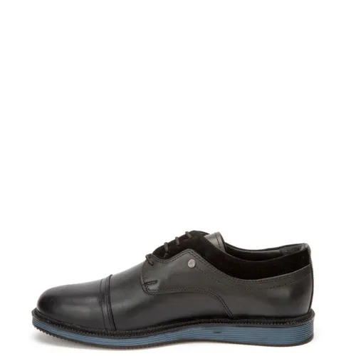 A6622-1B Men's Leather Loafers GALE  Black