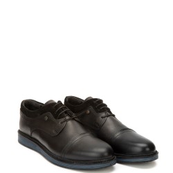 A6622-1B Men's Leather Loafers GALE Black