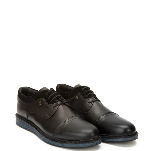 A6622-1B Men's Leather Loafers GALE  Black