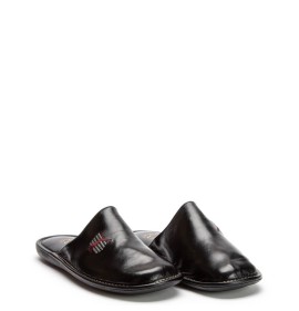 A6627B Men's Leather Anatomical Slippers Fame Black A6627B Men's Leather Anatomical Slippers Fame Black