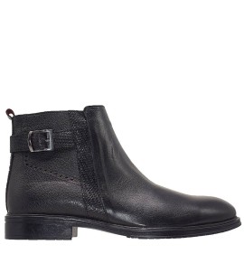 A6639B Men's Leather Boots GALE Black