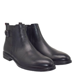 A6639B Men's Leather Boots GALE Black