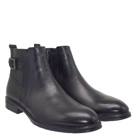 A6639B Men's Leather Boots GALE Black