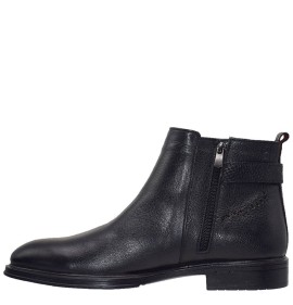A6639B Men's Leather Boots GALE Black