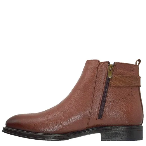 A6639T Ανδρικό  Δερμάτινο  Μποτάκι  GALE Ταμπά