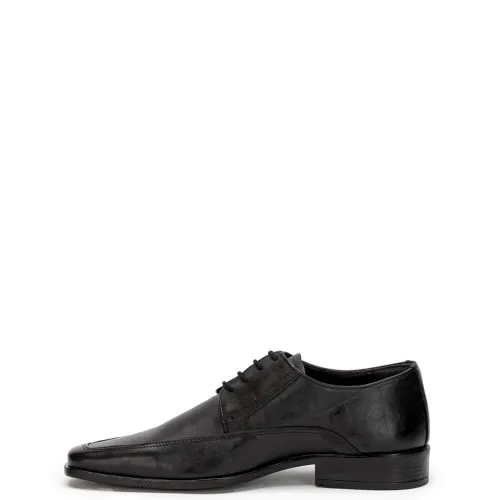 A6644B Men's Leather Dress Shoes Black