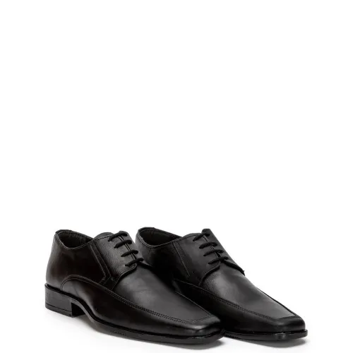 A6644B Men's Leather Dress Shoes Black