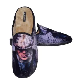 A6660B Ανδρική Παντόφλα FAME Peaky Blinders Μαύρο