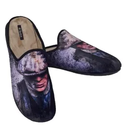 A6660B Ανδρική Παντόφλα FAME Peaky Blinders Μαύρο