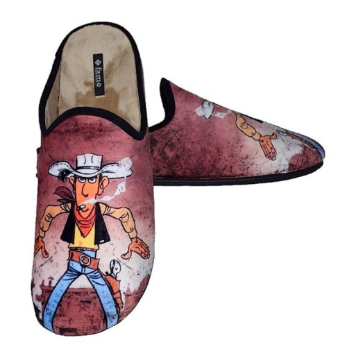 A6661BR Men's Slippers FAME Lucky Luke Brown A6661BR Men's Slippers FAME Lucky Luke Brown