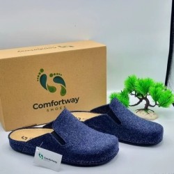 A6662BL COMFORTWAY Anatomical Slippers Blue