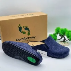 A6662BL COMFORTWAY Anatomical Slippers Blue