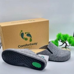 A6662GR COMFORTWAY Anatomical Slippers Grey