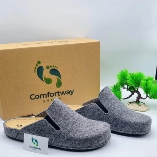 A6662GR COMFORTWAY Anatomical Slippers Grey A6662GR COMFORTWAY Anatomical Slippers Grey