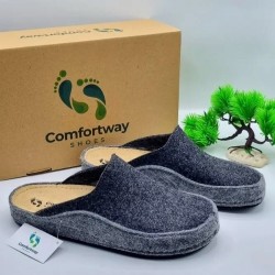 A6685GR COMFORTWAY Anatomical Slippers Grey
