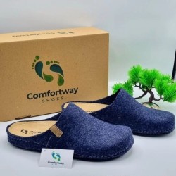 A6686BL COMFORTWAY Anatomical Slippers Blue