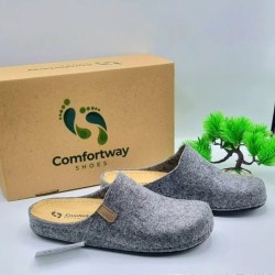 A6686GR COMFORTWAY Anatomical Slippers Grey
