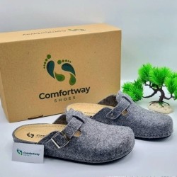 A6687GR COMFORTWAY Anatomical Slippers Grey