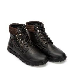 A6691B Men's Leather Anatomic Boot AEROSTEP Black