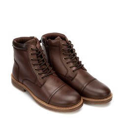 A6692BR Men's Leather Anatomic Boot AEROSTEP Brown