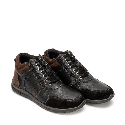 A6693B Men's Leather Anatomic Boot AEROSTEP Black A6693B Men's Leather Anatomic Boot AEROSTEP Black