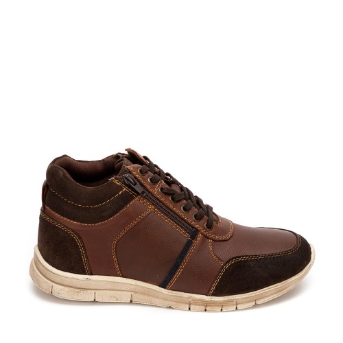 A6693BR Men's Leather Anatomic Boot AEROSTEP Brown A6693BR Men's Leather Anatomic Boot AEROSTEP Brown