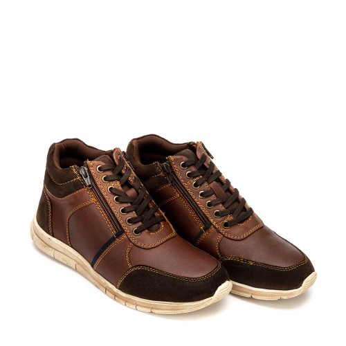 A6693BR Men's Leather Anatomic Boot AEROSTEP Brown A6693BR Men's Leather Anatomic Boot AEROSTEP Brown