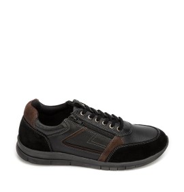 A6694B Men's Leather Anatomic Casual Aerostep Black A6694B Men's Leather Anatomic Casual Aerostep Black