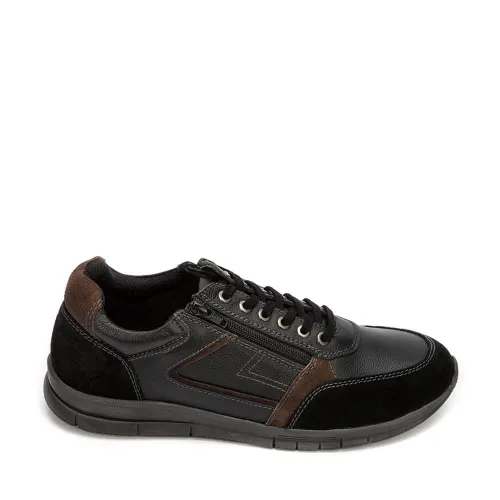 A6694B Ανδρικό Ανατομικό Casual Aerostep Μαύρο A6694B Ανδρικό Ανατομικό Casual Aerostep Μαύρο