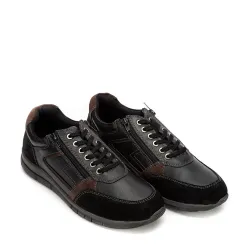 A6694B Men's Leather Anatomic Casual Aerostep Black A6694B Men's Leather Anatomic Casual Aerostep Black