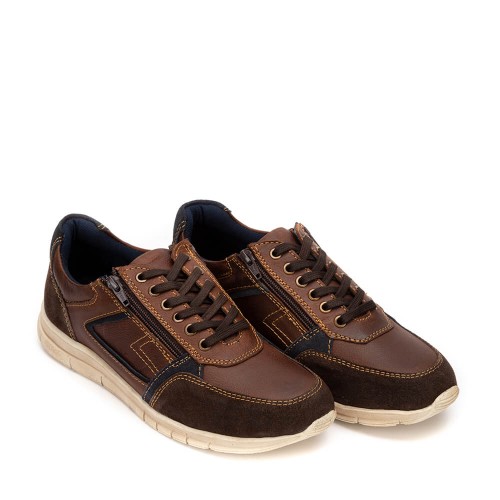 A6694BR Men's Leather Anatomic Casual Aerostep Brown A6694BR Men's Leather Anatomic Casual Aerostep Brown