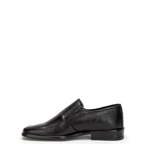 A6701B Men's Leather Dress Shoes Black