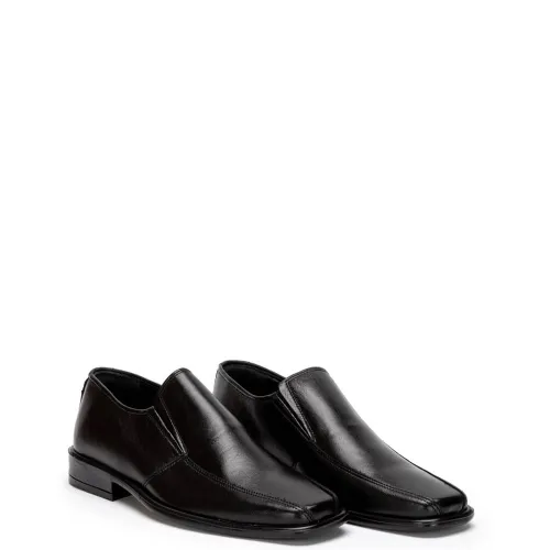 A6701B Men's Leather Dress Shoes Black