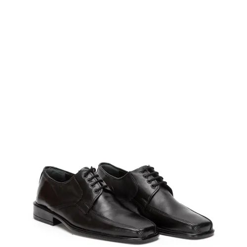 A6702B Men's Leather Dress Shoes Black