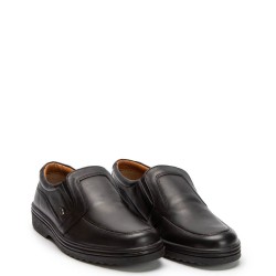 A6706B Ανδρικό Δερμάτινο Comfort Μαύρο