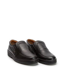 A6706B Ανδρικό Δερμάτινο Comfort Μαύρο