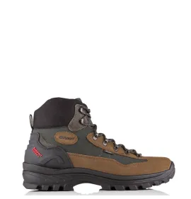 A6709BR Ορειβατικό Δερμάτινο Μποτάκι Καφέ