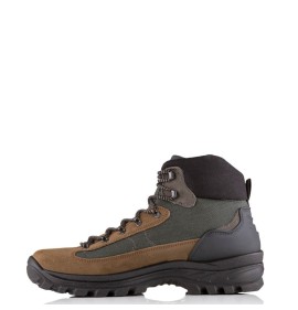 A6709BR Ορειβατικό Δερμάτινο Μποτάκι Καφέ