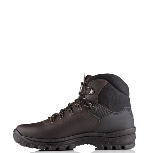 A6711BR Ορειβατικό Δερμάτινο Μποτάκι Καφέ