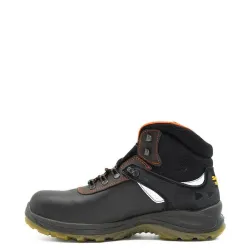 A6712B Leather Hiking Boots Black A6712B Leather Hiking Boots Black