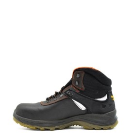 A6712B Ορειβατικό Δερμάτινο Μποτάκι Μαύρο