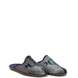A6740GR Men's Slippers FAME Grey