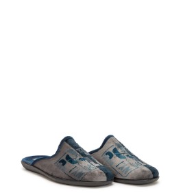 A6740GR Men's Slippers FAME Grey