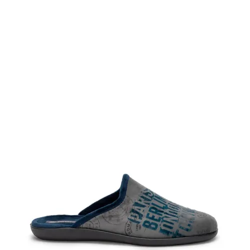 A6754GR Men's Slippers FAME Grey